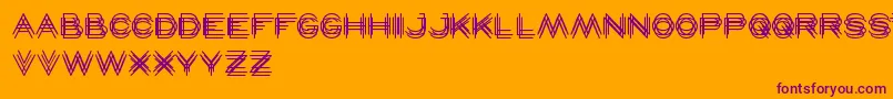 Maverick Font – Purple Fonts on Orange Background