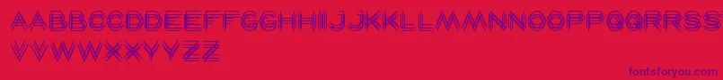 Maverick-Schriftart – Violette Schriften auf rotem Hintergrund