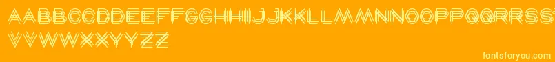 fuente Maverick – Fuentes Amarillas Sobre Fondo Naranja