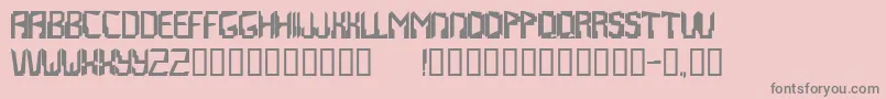Шрифт Abstrakt – серые шрифты на розовом фоне