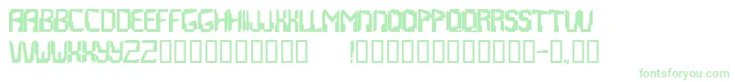 Czcionka Abstrakt – zielone czcionki