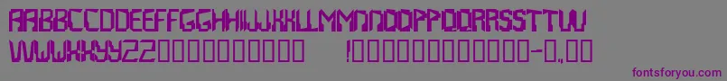 Abstrakt Font – Purple Fonts on Gray Background