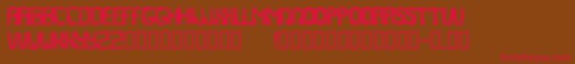Abstrakt Font – Red Fonts on Brown Background