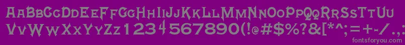 MortalKombat4 Font – Gray Fonts on Purple Background