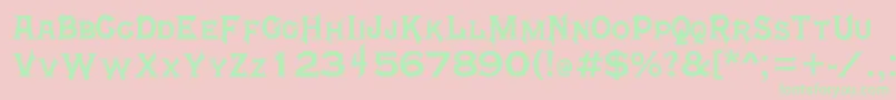 MortalKombat4 Font – Green Fonts on Pink Background