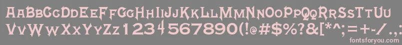 MortalKombat4 Font – Pink Fonts on Gray Background