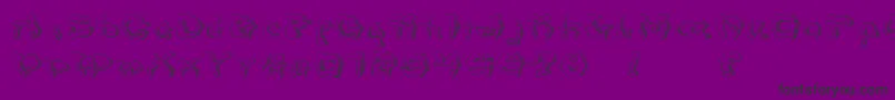 Czcionka MondrongoGradient – czarne czcionki na fioletowym tle
