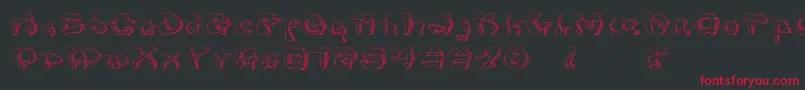 MondrongoGradient Font – Red Fonts on Black Background