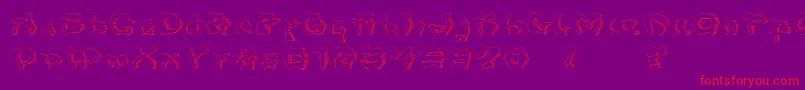 MondrongoGradient Font – Red Fonts on Purple Background