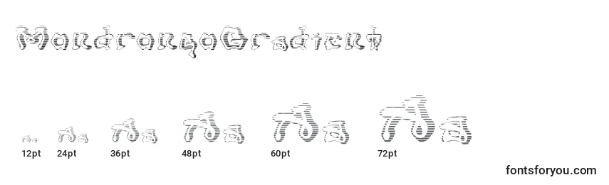 Размеры шрифта MondrongoGradient