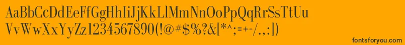 GalileoflfRoman Font – Black Fonts on Orange Background