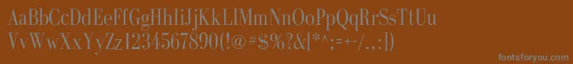 GalileoflfRoman Font – Gray Fonts on Brown Background