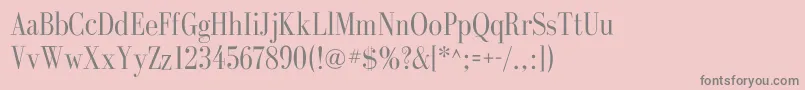 GalileoflfRoman-Schriftart – Graue Schriften auf rosa Hintergrund