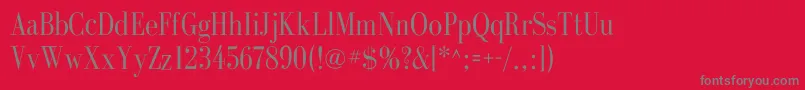 GalileoflfRoman Font – Gray Fonts on Red Background