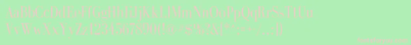 GalileoflfRoman Font – Pink Fonts on Green Background
