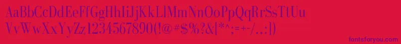 GalileoflfRoman Font – Purple Fonts on Red Background