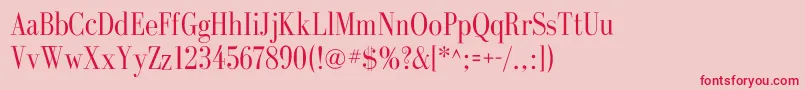 GalileoflfRoman Font – Red Fonts on Pink Background