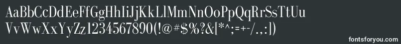 フォントGalileoflfRoman – 白い文字
