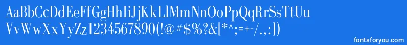 フォントGalileoflfRoman – 青い背景に白い文字