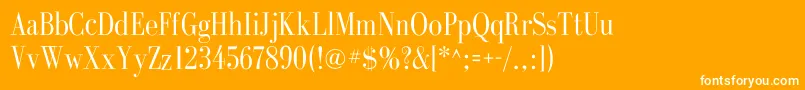 GalileoflfRoman Font – White Fonts on Orange Background