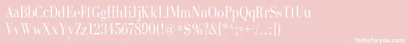 GalileoflfRoman Font – White Fonts on Pink Background