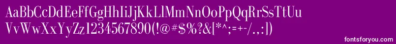 GalileoflfRoman Font – White Fonts on Purple Background