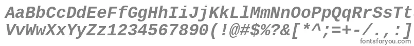 Cousine ffy Font – Gray Fonts on White Background