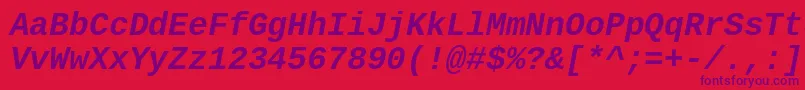 Saiba mais sobre a fonte Cousine ffy Fonte Cousine ffy – fontes roxas em um fundo vermelho