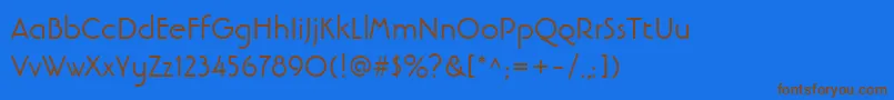 En savoir plus sur la police LinotypebanjomanRoman Police LinotypebanjomanRoman – polices brunes sur fond bleu