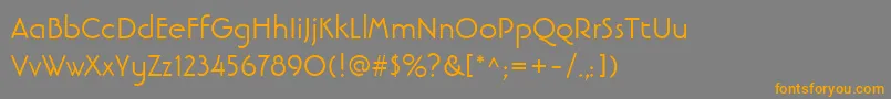fuente LinotypebanjomanRoman – Fuentes Naranjas Sobre Fondo Gris