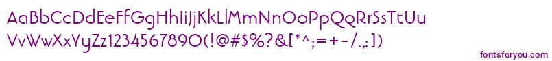 LinotypebanjomanRoman Font – Purple Fonts on White Background