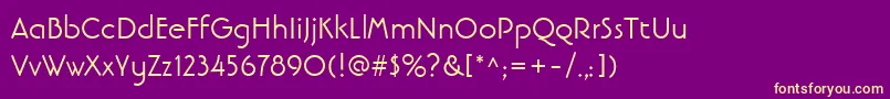 Подробнее о шрифте LinotypebanjomanRoman Шрифт LinotypebanjomanRoman – жёлтые шрифты на фиолетовом фоне