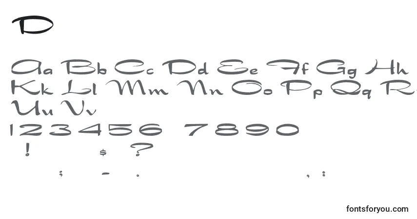 Шрифт Dragonwick – алфавит, цифры, специальные символы