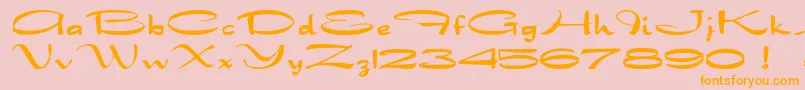 Dragonwick Font – Orange Fonts on Pink Background