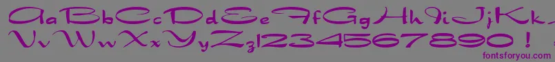 Dragonwick Font – Purple Fonts on Gray Background