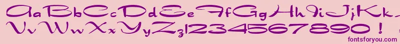 Dragonwick-Schriftart – Violette Schriften auf rosa Hintergrund