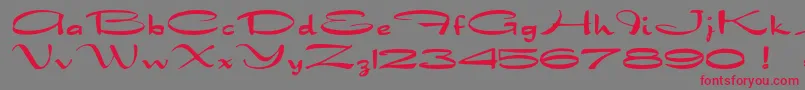 Dragonwick Font – Red Fonts on Gray Background