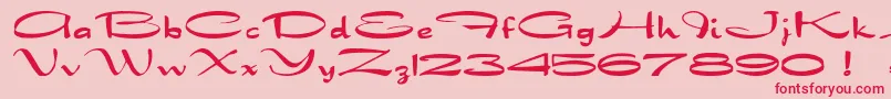 Dragonwick Font – Red Fonts on Pink Background