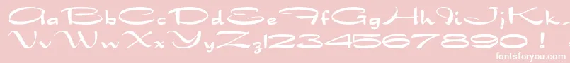 Dragonwick Font – White Fonts on Pink Background