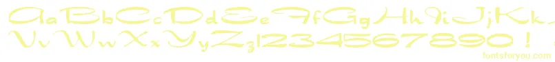 Dragonwick Font – Yellow Fonts on White Background