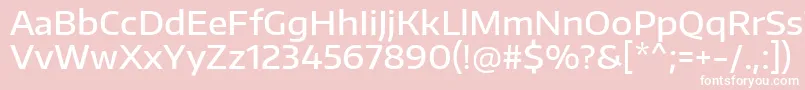 EncodesanswideMedium Font – White Fonts on Pink Background