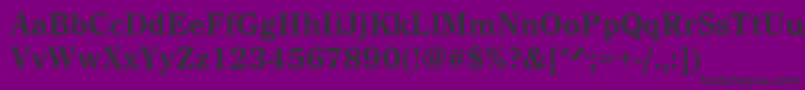 CenturyoldstyteeBold Font – Black Fonts on Purple Background