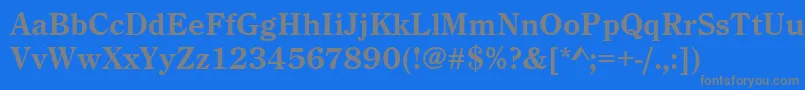 CenturyoldstyteeBold Font – Gray Fonts on Blue Background