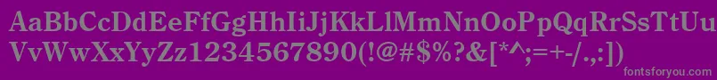 CenturyoldstyteeBold Font – Gray Fonts on Purple Background