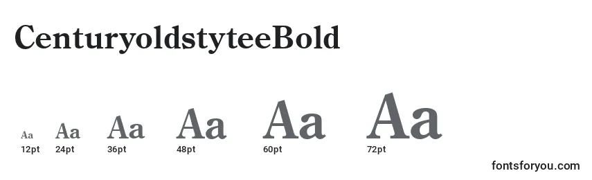 CenturyoldstyteeBold Font Sizes