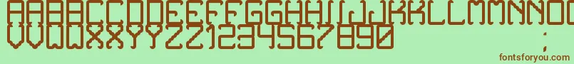 NoxtreyAufTfb Font – Brown Fonts on Green Background