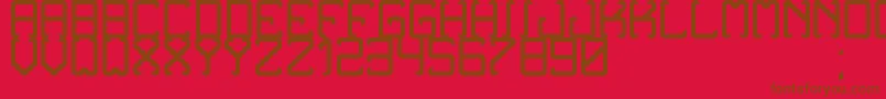 More about NoxtreyAufTfb Font NoxtreyAufTfb Font – Brown Fonts on Red Background