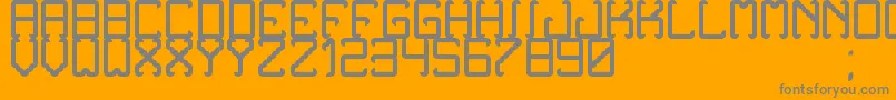 NoxtreyAufTfb Font – Gray Fonts on Orange Background