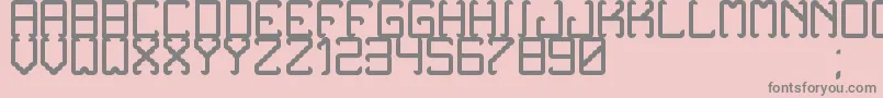 NoxtreyAufTfb Font – Gray Fonts on Pink Background