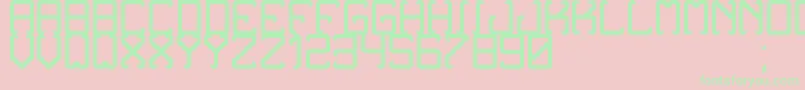 NoxtreyAufTfb Font – Green Fonts on Pink Background